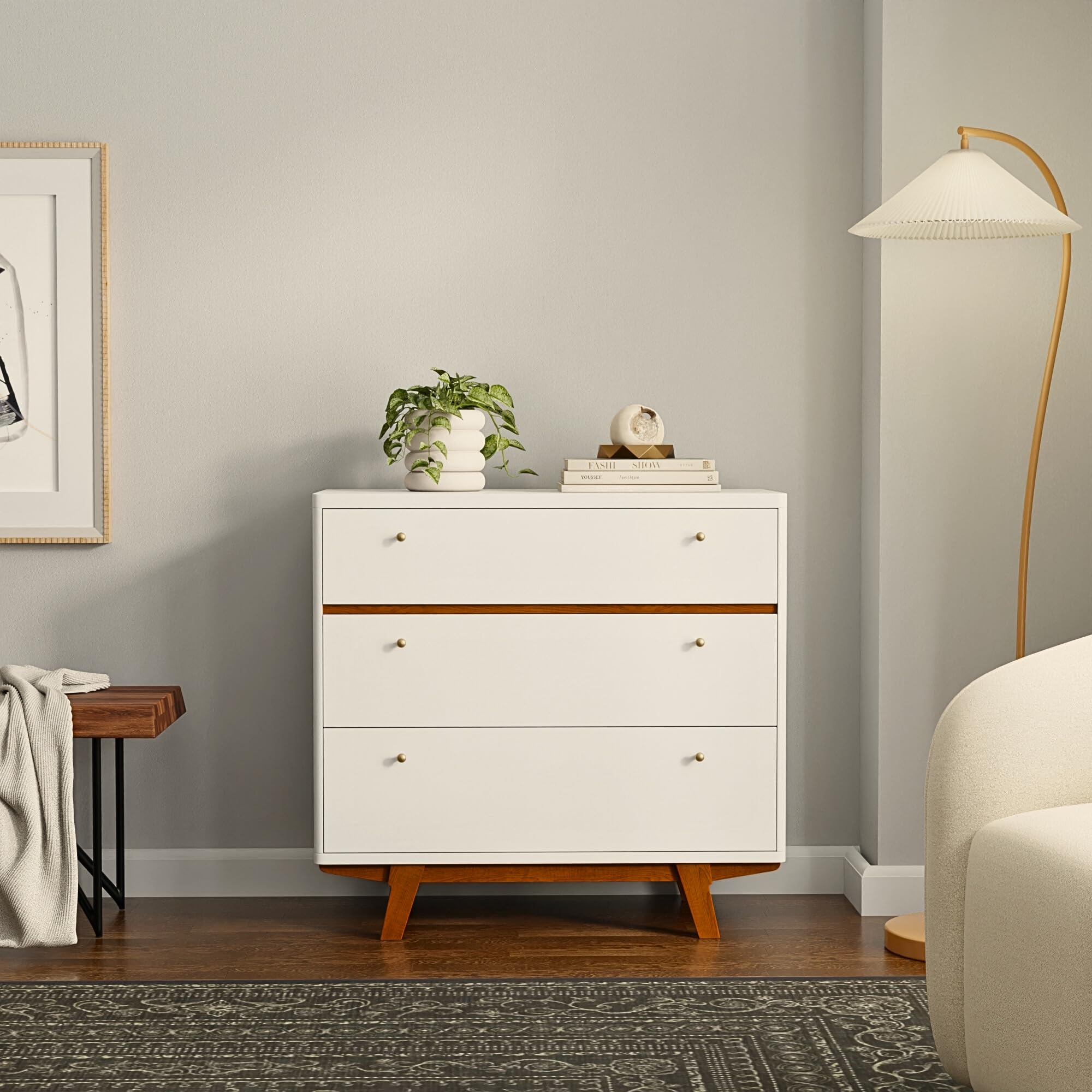 Amazon｜Alpine Furniture Dakota 3段引き出し スモールチェスト